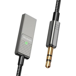 Cablu Audio McDodo, USB la 3,5 mm AUX Jack cu Bluetooth 5.1, 1.7m, Negru - Img 3