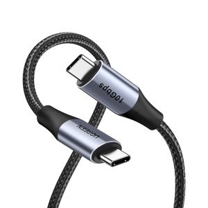 Cablu de Date USB-C Tata la USB-C Tata, Ugreen US355, PD 100W, 5A, 10Gbps, 1 Metru, Negru - Img 3
