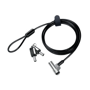 CABLU securitate LOGILINK pt. notebook, slot nano, 2 chei standard, 1.8m, cablu aliaj-zinc, permite pivotant si rotire, "NBS013"  - 1