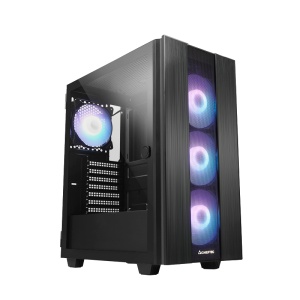 CARCASA Chieftec "HUNTER 2", Middle Tower,ATX fara sursa, sticla securizata,4xfan ARGB,USB 3.2 gen 1x1,USB Type-Cx1, ack 3.5mm,mesh pt. filtrare praf,HUB, fan ctr, "GS-02B-OP"  - 4
