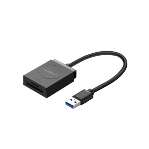 Card Reader Ugreen, Interfata USB 3.0, Micro SD, SD Card, Negru