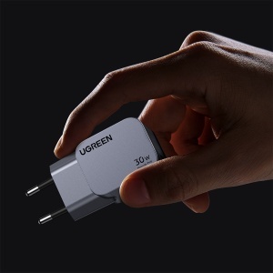 Incarcator Retea 30W, Ugreen Nexode Pro X703, GaN Fast Charge, 1x USB-C, PD3.0, QC4.0+, Space Gray - Img 4
