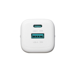 Incarcator Retea, Joyroom, 33W, 1x USB Type-C, 1x USB-A + Cablu USB-C la USB-C, 60W, 1m, Alb - Img 1