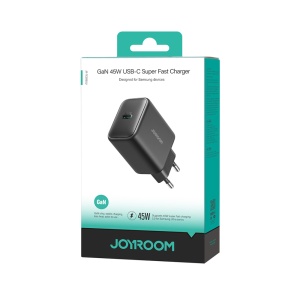 Incarcator Retea, Joyroom, GaN 45W, 1x USB Type-C, SFC 2.0, PD 3.0, QC 3.0, Negru - Img 4