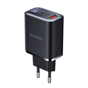Incarcator Retea, McDodo 2180, 2x USB-C, 1x USB-A, Fast Charge, Display Digital, 30W, Negru - Img 1