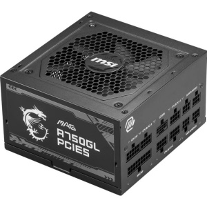 MSI MAG A750GL PCIE5, 750W, 80 Plus Gold, ATX FF, 100~240 Vac Input Voltage, 120 mm Fan, 140 x 150 x 86mm, Active,2xEPS, 4XPCi-E, 8xSATA, 4xMOLEX, 1xFDD, 7Y "MAG_A750GL_PCIE5"