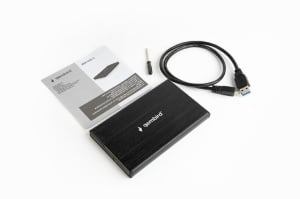 RACK extern pt. HDD/ SSD 2.5", GEMBIRD, interfata S-ATA, interfata PC: USB 3.0, negru, aluminiu, "EE2-U3S-3"  - 2