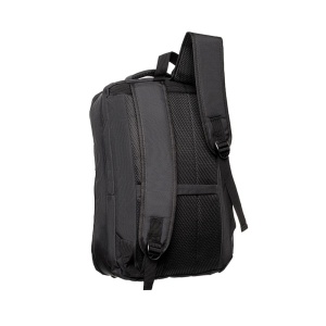 Rucsac Laptop 17 inch, Spacer, Compariment Calatorii, Buzunare Frontale, Strap Troler, Impermeabil, Negru - Img 2