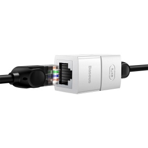 Set 10 x Adaptor Retea Cupla RJ45 Mama la RJ45 Mama, Baseus, 1 Gbps, Alb - Img 4