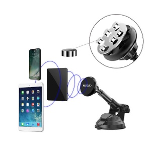Suport Auto cu Ventuza Yesido C41, Fixare Telefon pe Parbriz sau Bord, Ajustare Unghi, Negru - Img 4