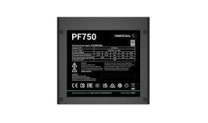 SURSA DeepCool PF750D, 750W (real), 120mm silent fan, 80 PLUS White, 4x PCI-E (6+2), 6x S-ATA "PF700" "R-PF750D-HA0B-EU"  (timbru verde 2 lei) - 3