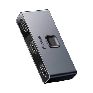 Switch HDMI Bidirectional, Baseus, 2x HDMI la 1x HDMI / 1x HDMI la 2x HDMI, 4K@60Hz, Space Grey - Img 2