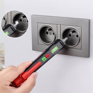 Tester de Faza si Tensiune fara Contact, Habotest HT101, NCV, Negru - Img 4