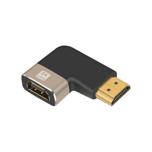 Adaptor HDMI Mama la HDMI Tata, Basekit, 8k@60Hz, 4k@120Hz, 90 Grade, Conectori Auriti, Argintiu - Img 5