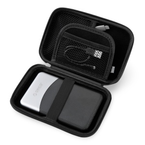 Borseta Transport si Protectie SSD/HDD Extern 2/5", Orico M2PH05, Compartiment Accesorii, Negru - Img 4