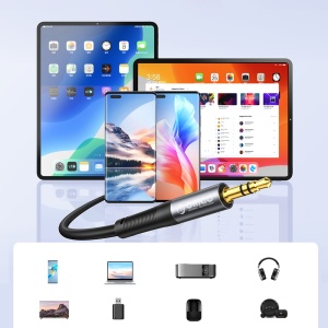 Cablu Extensie Audio, Orico AXW-20, Jack 3.5mm Tata la Jack 3.5mm Tata, Stereo, 2m, Negru - Img 5