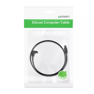Cablu Flexibil SATA-SATA 90°, Ugreen US217, Conectare Hard-disk SSD, SATA III 6 Gbps, 0.5m, Computer Modding, Negru - Img 6
