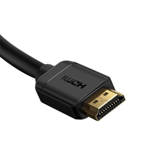 Cablu HDMI 2.0, Baseus CAKGQ, 4K 60Hz, 3D, HDR, 18 Gbps, 1/2/3/5/8 m, Negru - Img 6