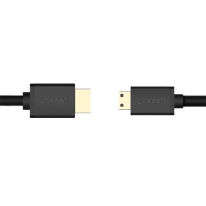 Cablu Mini HDMI la HDMI Bidirectional, Ugreen 10195 HD108, 4k@60Hz, Negru, 1/1.5 m - Img 3