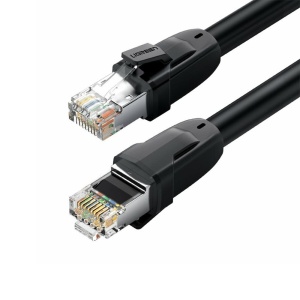 Cablu Retea Ethernet RJ45 CAT8 25 Gbps, Ugreen Pure Copper 24 AWG, Negru, 10/15/20 m - Img 2