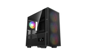 CARCASA DeepCool "CH560 Digital", Middle Tower, ATX, fara sursa, sticla securizata,  4xfan RGB,  USB 3.2 gen 1 x 1, USB Type-C x 1,  Jack 3.5 mm, negru, "R-CH560-BKAPE4D-G-1" - 1
