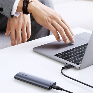 Carcasa Rack SSD M.2 NGFF B-Key, Ugreen CM400, USB 3.0/3.1 Gen 1, 5Gbps, Space Gray - Img 2