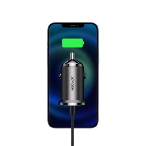 Incarcator Auto 45W, Joyroom, 1x USB-C, 1x USB-A, Inele de Sustragere, Negru - Img 2