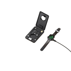 Kit Accesorii 8in1, Mcdodo 2440, Organizator cu Incarcator Apple Watch Integrat, Fast Charging, Design Portabil, Negru - Img 4