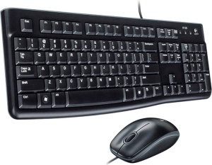 KIT wired LOGITECH USB, tastatura + mouse optic 1000dpi, 3 butoane "B110", black, "MK120" "920-002563"   - 2