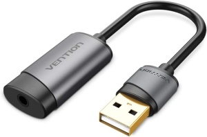 PLACI de SUNET Vention USB External Sound Card 0.15M Gray Metal Type(OMTP-CTIA), "CDJHB"  - 3