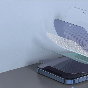 Set 2x Sticla Protectie Clear iPhone 12 Pro Max, Baseus Full-Glass, 3D Full Glue 9H, 0.3 mm - Img 4