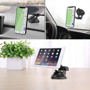 Suport Auto cu Ventuza Yesido C41, Fixare Telefon pe Parbriz sau Bord, Ajustare Unghi, Negru - Img 5