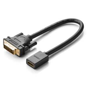 Adaptor DVI (T) la HDMI (M), Ugreen, Negru - Img 1