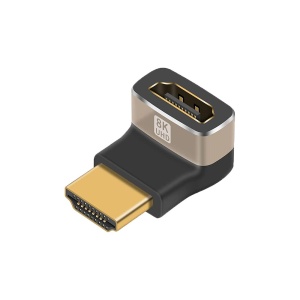 Adaptor HDMI Mama la HDMI Tata, Basekit, 8k@60Hz, 4k@120Hz, 270 Grade, Conectori Auriti, Argintiu
