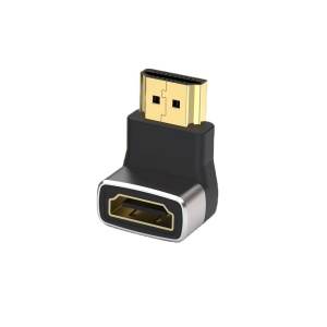 Adaptor HDMI Mama la HDMI Tata, Basekit, 8k@60Hz, 4k@120Hz, 90 Grade, Conectori Auriti, Argintiu - Img 4