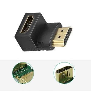 Adaptor HDMI Tata Mama Unghi 90°, Extender Audio Video - Img 4