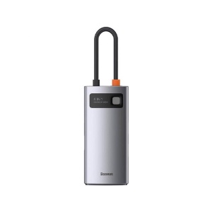 Adaptor Multiport Hub 4 in 1, Baseus, USB Type-C la HDMI 4K 30Hz, USB-C PD 100W, USB 3.0 - Img 2