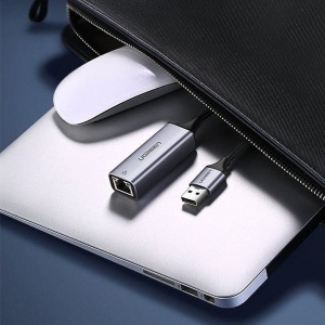 Adaptor USB 3.0 la Gigabit Ethernet RJ45, Ugreen 50922, 1000Mbps, Gri - Img 6