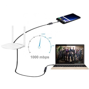 Adaptor USB Type-C la Retea Gigabit Ethernet RJ45 Basekit UBC15G, Space Gray - Img 8