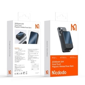 Baterie Externa Wireless 20000mAh, 20W, McDodo 5021, Senzor NTC, Indicator LED, Negru - Img 5