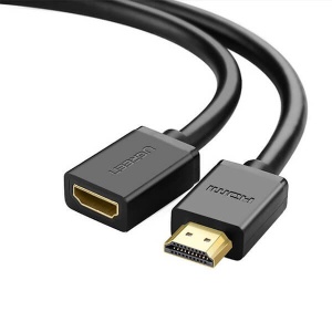 Cablu Adaptor HDMI Mama - HDMI Tata, Ugreen HD107, 4K @60Hz, 30AWG, Negru, 0.5/1/2 m