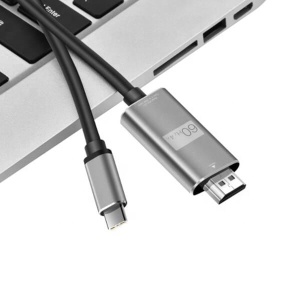 Cablu Adaptor USB Type-C la HDMI, Basekit USH147, Rezolutie 4K@60Hz, Lungime 1.8m, Negru - Img 4
