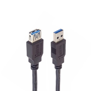 Cablu de Date USB-A 3.0 5Gbps, Tata-Mama, Basekit, Ecranat, Negru, 0.5/2/3 m - Img 9