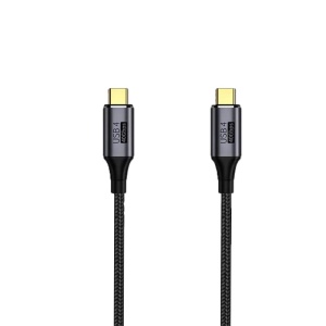 Cablu de date USB Type-C 4.0, Basekit, PD 100W, 40Gbps, 8K 60Hz, 1.2m, Negru - Img 4