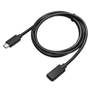 Cablu Extender USB-C 3.2 Gen1 5Gbps Tata - Mama, Incarcare PD 60W, Basekit KU31MF, Ecranat, Negru, 0.5/1/2/3 m