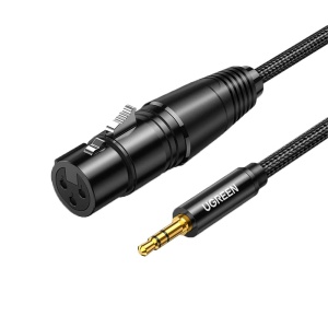 Cablu Microfon, Adaptor Audio, Ugreen AV182, Jack 3.5 mm tata la XLR mama, 1m, Negru - Img 6