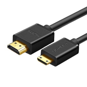 Cablu Mini HDMI la HDMI Bidirectional, Ugreen 10195 HD108, 4k@60Hz, Negru, 1/1.5 m