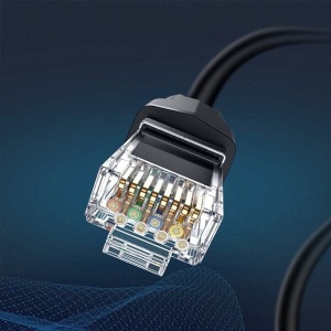 Cablu Retea Ethernet RJ45 CAT8 25 Gbps, Ugreen Pure Copper 24 AWG, Negru, 10/15/20 m - Img 4
