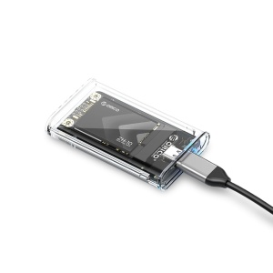 Carcasa Rack SSD mSATA, Orico, USB-C 3.2 Gen1, 5Gbps, Transparent - Img 3