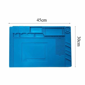 Covor Service Antistatic 45 x 30 cm cu Organizator Componente Basekit S-160, Izolator Termic 500Â°C, Albastru - Img 7